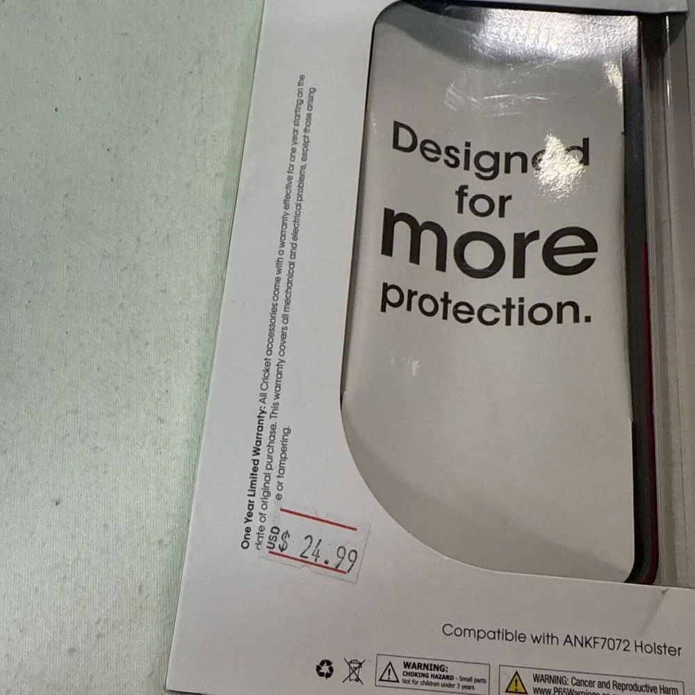 Cricket Nokia‎ C2 Tava Case Cover Piece Kickstand Red